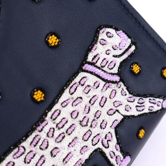 NWT Kate Spade White Rock Road PANTHER Sam polka dot small - Picture 11 of 13